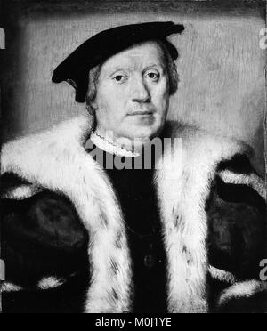 Questo ritratto di Jean d'Albon de Saint-André, un nobile francese del XV-XVI secolo, fu catturato da un artista sconosciuto. Offre un'idea dell'aspetto e dell'abito della nobiltà francese durante questo periodo. Foto Stock