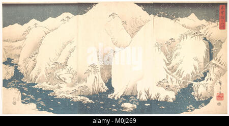 Non Kisoji Sansen-雪月花 木曽路之山川-Kisō Montagne Neve incontrato DP146880 Foto Stock