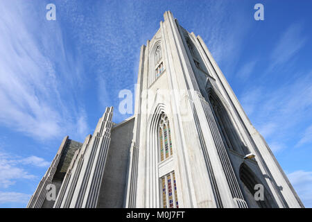 Kristskirkja (la Chiesa di Cristo) - cattedrale cattolica di Islanda, situato a Reykjavik. Foto Stock