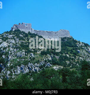 Château de Montsegur. Ariège Pirenei Foto Stock