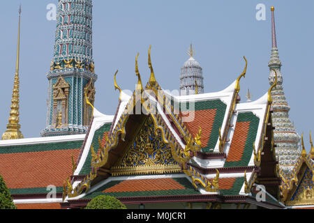 Wat Pho tempio di Bangkok, il tempio è il primo sulla lista di sei templi in Thailandia classificato come il più alto grado di prima classe in royal templi Foto Stock