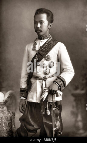 Il principe ereditario del Siam, Thailandia, c.1890's Foto Stock