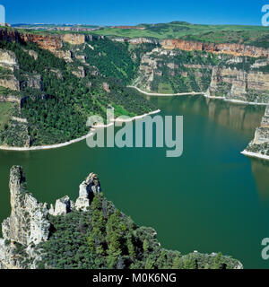 Lago bighorn canyon e vicino a Fort Smith, montana Foto Stock