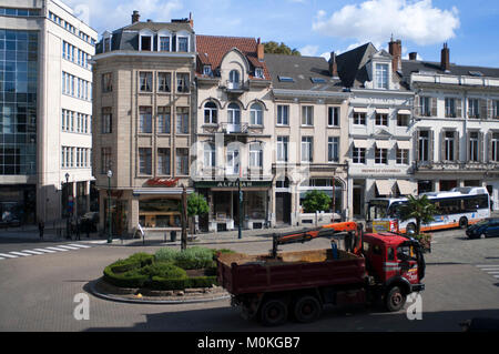 Place du Grand Sablon, Bruxelles, Belgio. Foto Stock