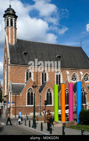 Chapelle de la Madeleine, Bruxelles, Belgio Foto Stock