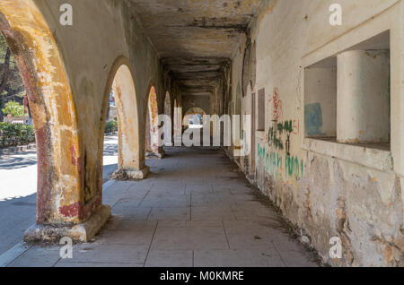 Ospedale fatiscente, perso il posto, Eleousa, Rodi Foto Stock