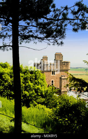 Il Castello di Dunster maestosa casa Somerset England Regno Unito Foto Stock