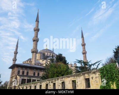 La moschea blu Sultan Ahmed ad Istanbul in Turchia Foto Stock