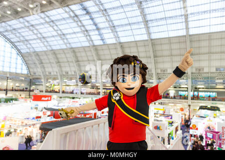 Kensington Olympia, Londra, Regno Unito, 23 gennaio 2018. La Toy Fair è il più grande del Regno Unito, giocattolo dedicato, gioco e hobby trade show, con più di 270 aziende espositrici. Si svolge ogni anno a fine gennaio a Kensington Olympia exhibition halls, Londra. Essa corre Jan 23-25. Foto Stock