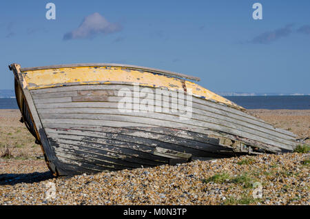 Distrutto vecchie barche da pesca Foto Stock