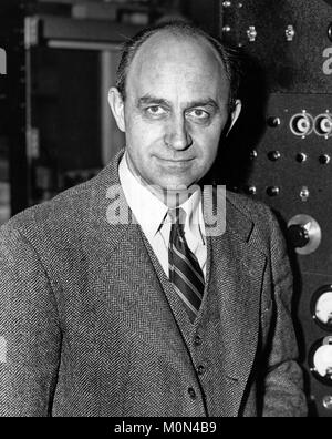 Enrico Fermi (1901-1954). Ritratto di italo-americano fisico nucleare, c.1943-6 Foto Stock