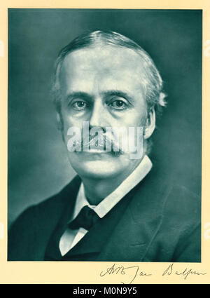 Arthur Balfour, Primo Ministro del Regno Unito dal 1902 al 1905 Foto Stock