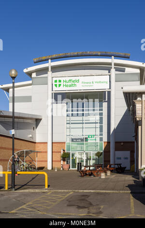 Il Nuffield Health Fitness e centro benessere, locali a Sixfields, Northampton, Regno Unito Foto Stock