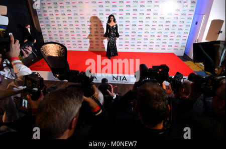 Wilnelia Merced presso il National Television Awards 2018 tenutasi presso l'O2 Arena, Londra. Foto Stock