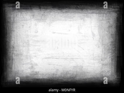 In bianco e nero di confine grunge Foto Stock