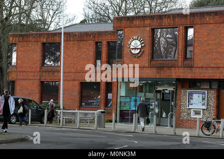 Viste generali del distretto di Chichester Uffici Del Consiglio a Chichester, West Sussex, Regno Unito. Foto Stock