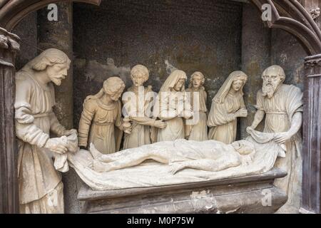 Francia,Oise,Saint-Germer-de-Fly,Saint-Germer-de-Fly abbey,abbazia benedettina fondata nel VII secolo Foto Stock