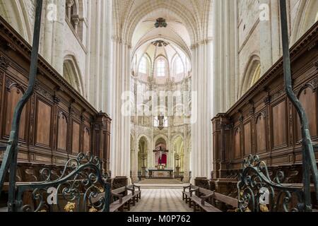 Francia,Oise,Saint-Germer-de-Fly,Saint-Germer-de-Fly abbey,abbazia benedettina fondata nel VII secolo Foto Stock