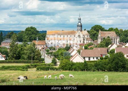 Francia,Oise,Saint-Germer-de-Fly,Saint-Germer-de-Fly abbey,abbazia benedettina fondata nel VII secolo Foto Stock