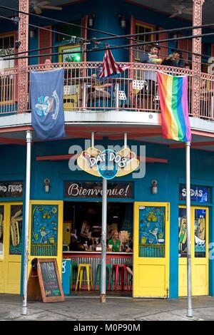 Stati Uniti,Louisiana,New Orleans,il Quartiere Francese,Francesi Street Foto Stock