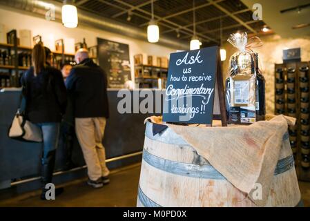 Canada,Ontario,Niagara sul lago,Jackson-Triggs Niagara cantina immobiliare,interno Foto Stock