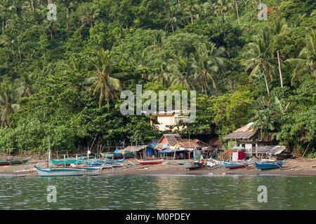 Filippine,Luzon,Albay provincia,Tiwi,Sogod beach Foto Stock