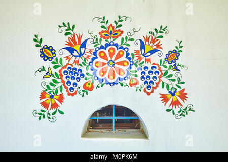 Petrov, Repubblica Ceca. 20 Agosto, 2017. Il complesso delle tradizionali cantine, chiamato plže, in Moravia del sud villaggio Petrov, Repubblica Ceca. Foto Stock