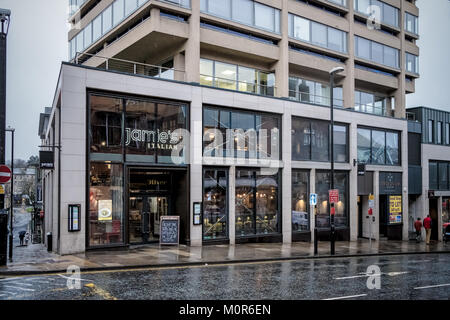 Harrogate, Regno Unito. 24 Gennaio 2018: annuncio che Harrogate ramo di Jamie Oliver's restaurant, sarà uno dei 12 nella chiusura della catena attorno al tempo di marzo. Credito: catturati Fotografia di luce limitata/Alamy Live News Foto Stock