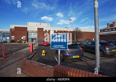 Walton Liverpool, Regno Unito. Il 24 gennaio 2018. HMP Liverpool, di una relazione di HM ispettore capo delle carceri, registrati condizioni peggiori che abbia mai visto. Credito: Ken Biggs/Alamy Live News. Foto Stock