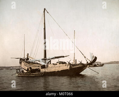 C. 1880 Giappone - nave posta indesiderata Foto Stock