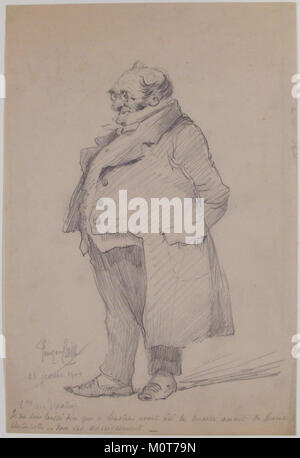 La 'CARICATURA MET 60.620.47' si riferisce ad una caricatura specifica ospitata nel Metropolitan Museum of Art Fa parte della collezione di arte satirica del museo e riflette le tecniche caricaturali del XIX secolo. Foto Stock