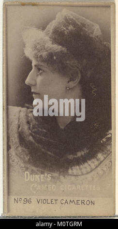 La carta numero 96 presenta Violet Cameron della serie "Actors and Actresses", emessa da Duke Sons & Co. All'inizio del XX secolo per promuovere le sigarette Cameo. Foto Stock