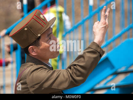 Corea del Nord nel soldato Taesongsan luna park, Provincia di Pyongan, Pyongyang, Corea del Nord Foto Stock