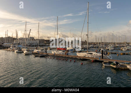Dun Laoghaire Marina Foto Stock