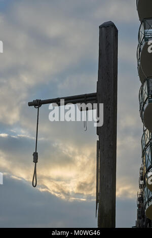 Hangmans cappio fiume thame Foto Stock