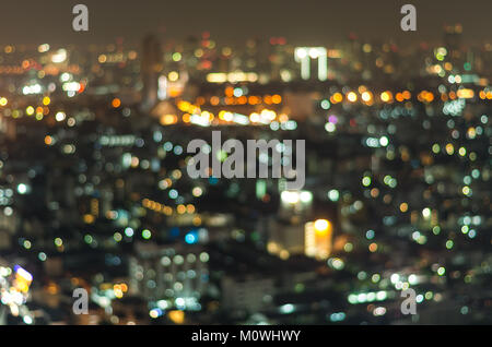 Cityscape sfondo, foto sfocata bokeh di fondo Foto Stock