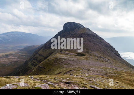 La vista dalla Quinag, una montagna nel nord ovest Highlands della Scozia Foto Stock