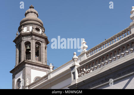 La Laguna cattedrale c1915 o La Catedral de Nuestra Senora de los Remedios, San Cristóbal de La Laguna, Tenerife, Isole Canarie, Spagna, Foto Stock