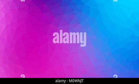 Illustrazione Vettoriale di viola e azzurro sfondo poligonale realizzato di triangoli. Geometrica astratta bassa poli del modello per il tuo design Illustrazione Vettoriale