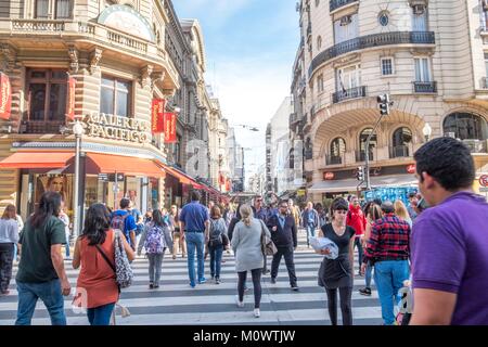 L'Argentina,provincia di Buenos Aires,Buenos Aires,Avenida Florida Foto Stock