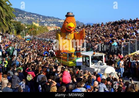 Francia,Alpes-Maritimes,Menton,festivalCinecitta limone,Corso di frutti d'oro Foto Stock