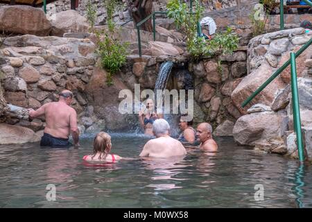 L'Argentina,Catamarca provincia,Fiambala bagni termali Foto Stock