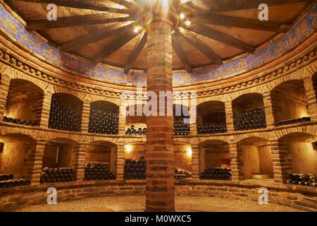 Francia,Tarn et Garonne,Labastide St Pierre,Cantine di vino di Chateau St Louis appartenenti alla vigna AOC di Frontone Foto Stock