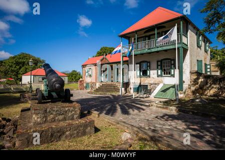 Paesi bassi,Sint Eustatius,Oranjestad,Sint Eustatius storia museo,l'esterno Foto Stock