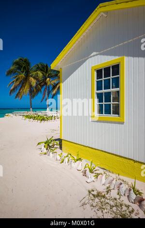 Isole Vergini Britanniche,Anegada,mucca relitto Bay Beach,edificio Foto Stock