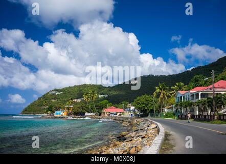 Isole Vergini Britanniche,Tortola,Apple Bay,seascape Foto Stock