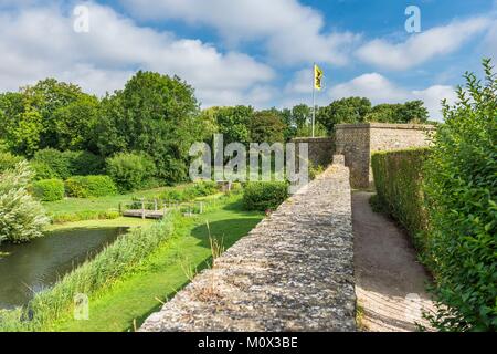 Francia,Nord,Bergues,Vauban città fortificata,i bastioni Foto Stock