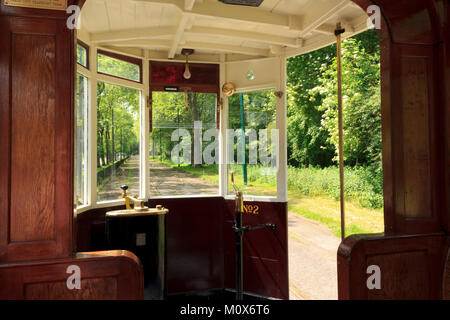 Heaton Park Tram, Manchester, UK. Foto Stock