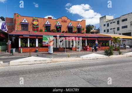 La Parrilla, ristorante messicano, Cancún, Penisola di Yucatán, Messico Foto Stock