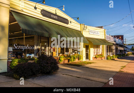 Negozi North Main Street   Westbrook, Connecticut, Stati Uniti d'America Foto Stock